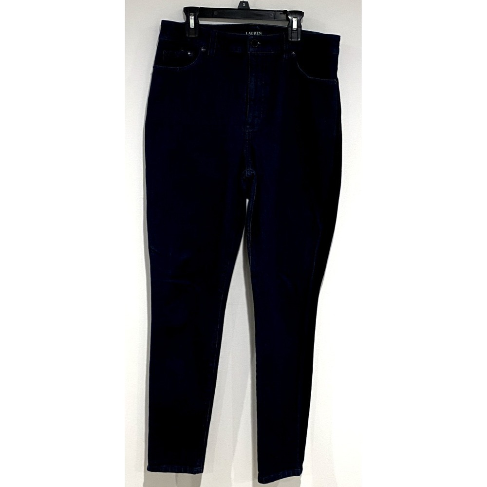 Ralph Lauren Regal Skinny Women's Jeans With Black Stripes On Sides Size 8